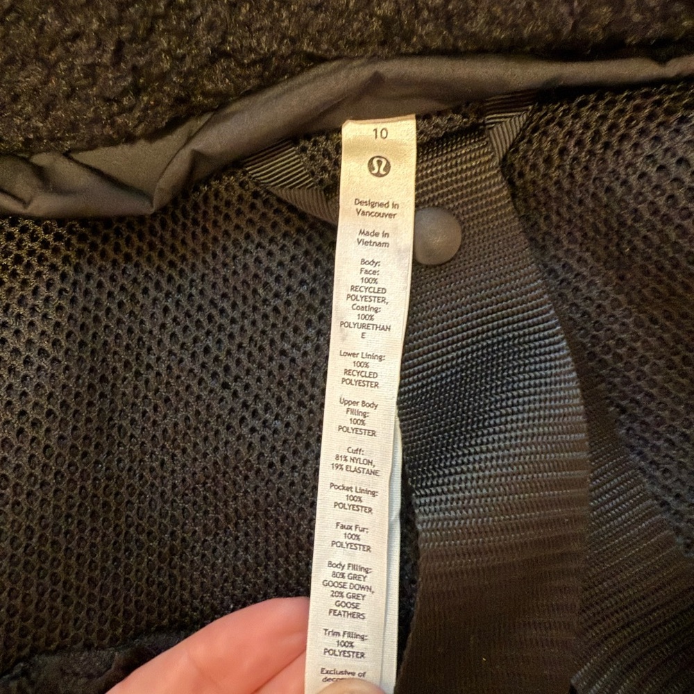 Lululemon Athletica Black Parka - Picture 5 of 8